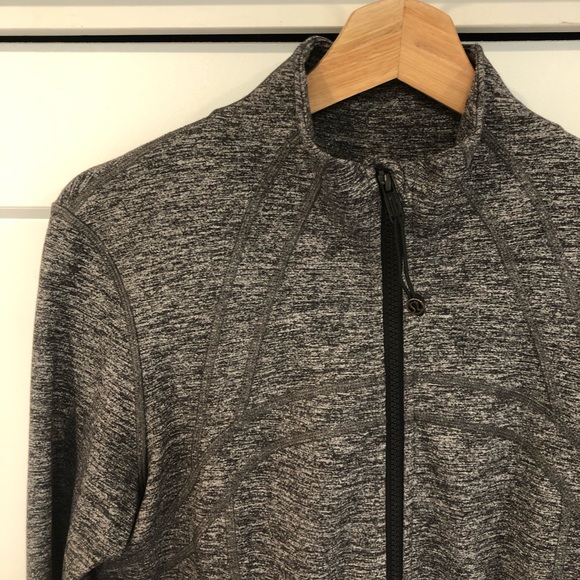 Lululemon Long Sleeve Zip Up, Grey, Size 10 - Picture 2 of 7